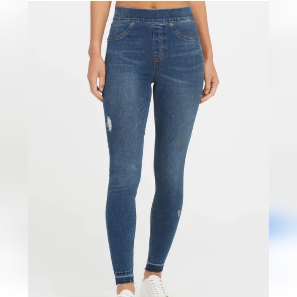 Spanx Distressed‎ Ankle Skinny Jeans
